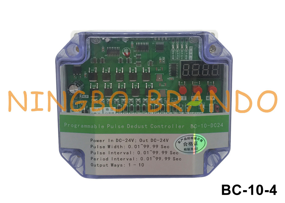 24VDC entrada 24VDC saída 10 linhas controlador de válvula de pulso para coletor de poeira