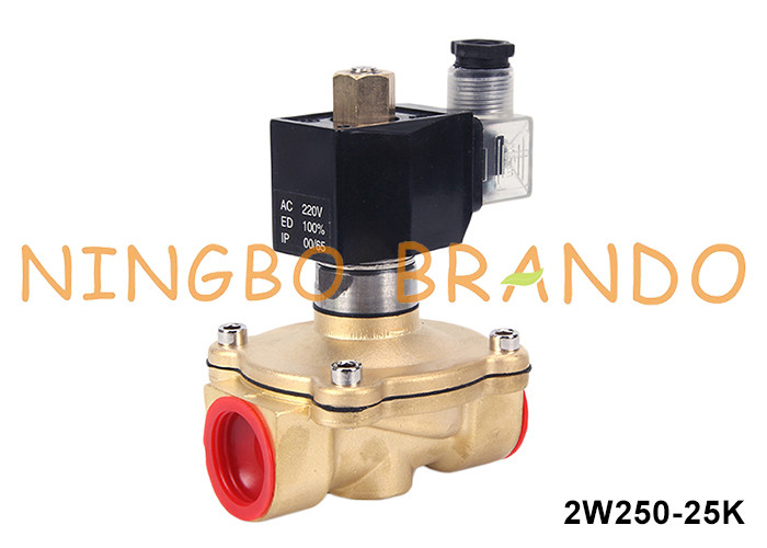 1' 2/2 Direção Normalmente Água Aberta Válvula Solenoide de Latão 220VAC 110VAC 24VDC 12VDC