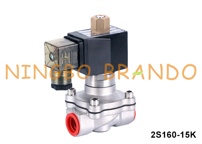 1/2'' 2 Way Normalmente Água Aberta Válvula Solenoide de Aço Inoxidável 220V 110V 24V 12V