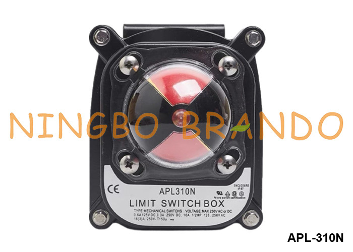 APL-310N Indicador de posição da válvula da caixa de interruptores de limite para válvula de borboleta pneumática