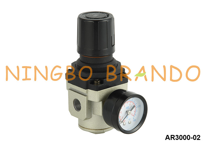 AR3000-02 Regulador pneumático de pressão atmosférica de tipo SMC com diâmetro 1/4'' 1 MPa