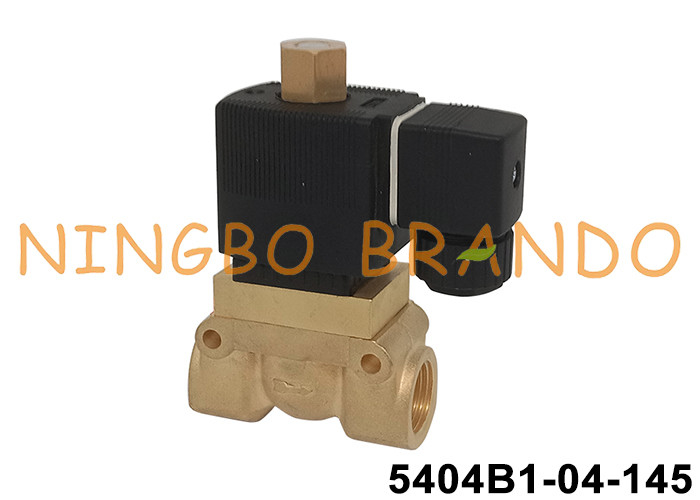 5404 2 vias de alta pressão normalmente aberta de latão válvula solenoide 50 bar 24V 220V