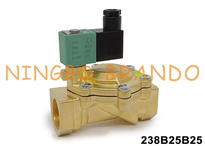 1' ASCO Tipo SCG238E005 Válvula solenoide de latão 24VDC 110VAC 220VAC