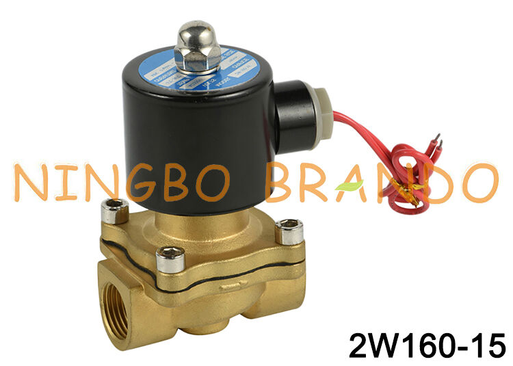 2W160-15 1/2' válvula de solenoide de latão para óleo de água-ar 24V 110V 220V