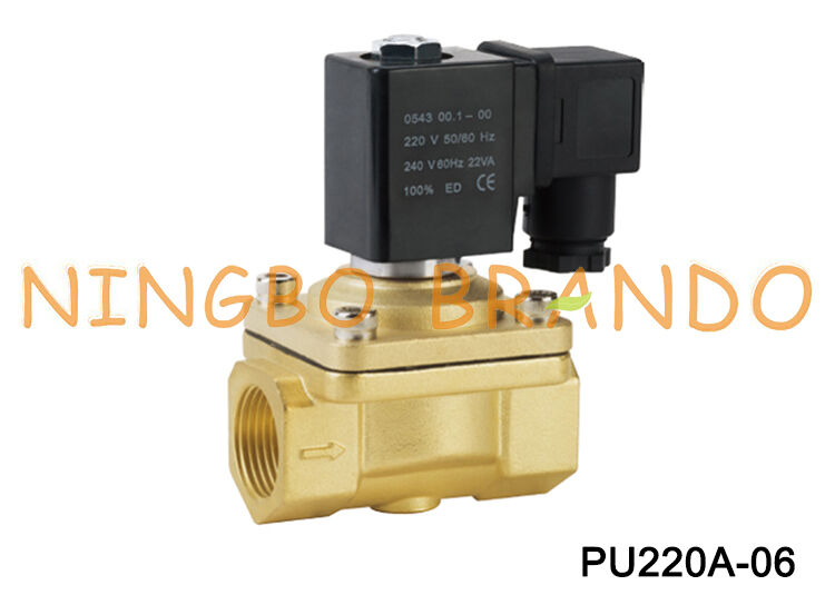 SHAKO Type 3/4'' PU220A-06 2 way Brass Solenoid Valve 24V 110V 220V