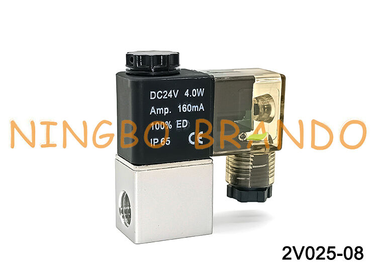 Válvula solenoide de ar pneumática tipo AIRTAC 2V025-08 normalmente fechada 12V 24V 220V