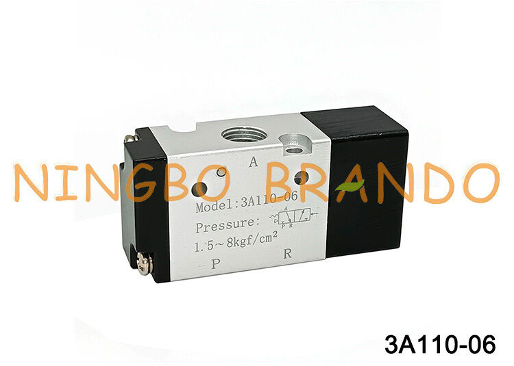 Válvula de controle pneumático tipo AIRTAC 3A110-06 1/8'' Válvula piloto de ar de 3 vias