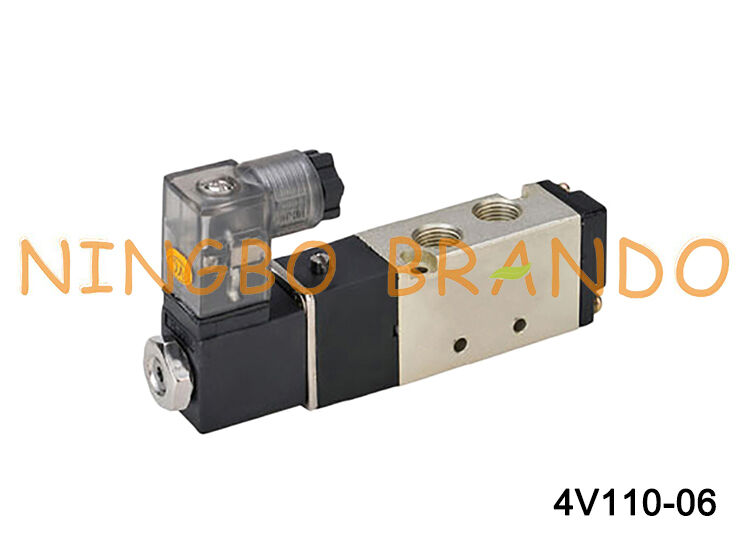 Airtac tipo 4V110-06 válvula de ar pneumática solenóide único série 4V100