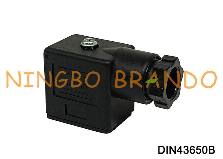 Conector da bobina da válvula solenóide DIN43650 B MPM preto DIN 43650 tipo B