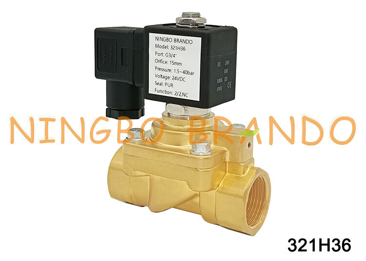 tipo válvula solenóide de 321H36 Parker da série de H válvula de alta pressão de bronze de 1,5 a 50 barras