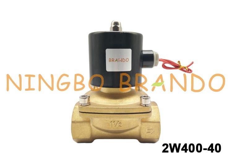 1-1/2 de” tipo válvula UNI-D de solenoide de bronze do controle de fluxo de UW-40 2W400-40 para o gasóleo da água