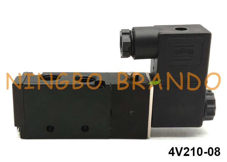 tipo posição pneumática G1/4” 24VDC de 4V210-08 Airtac da maneira 2 da válvula de solenoide 5