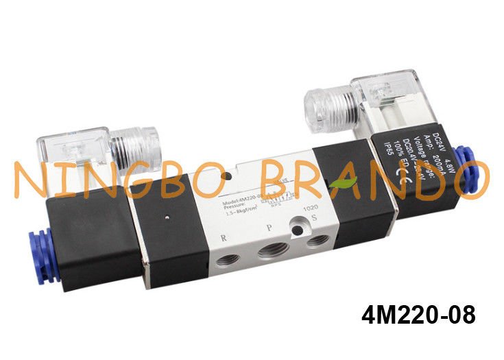 tipo posição de 4M220-08 Airtac da maneira 2 da válvula de solenoide 5 de Namur