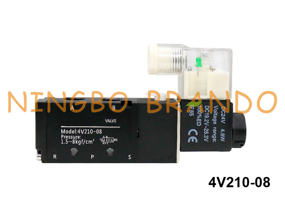 tipo válvula de solenoide pneumática 4V210-08-B 24VDC de 4V210-08 Airtac
