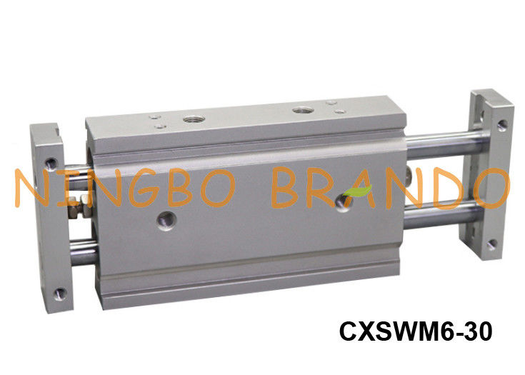 Tipo duplo CXSWM6-30 de Rod Air Cylinders Pneumatic SMC do guia