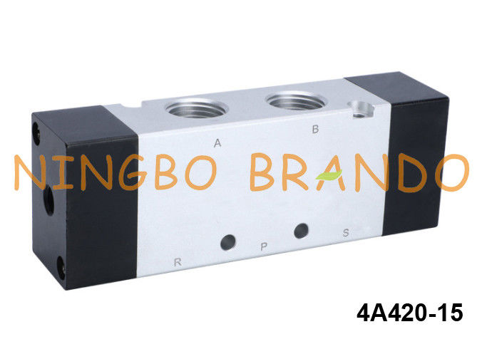 tipo 5/2 válvula pneumática pilotada de 4A420-15 Airtac da maneira ar dobro
