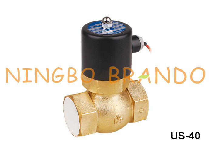 tipo válvula de solenoide de bronze 1 1/2 do vapor” 24V 220V de 2L-40 US-40 Uni-D