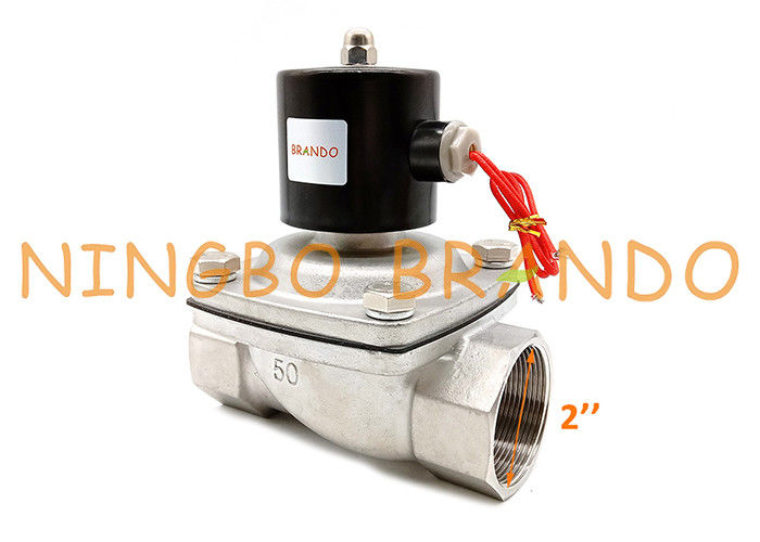 maneira NC 2&quot; de 2S500-50 SUW-50 2/2 válvula de solenoide do controle de fluxo SS304