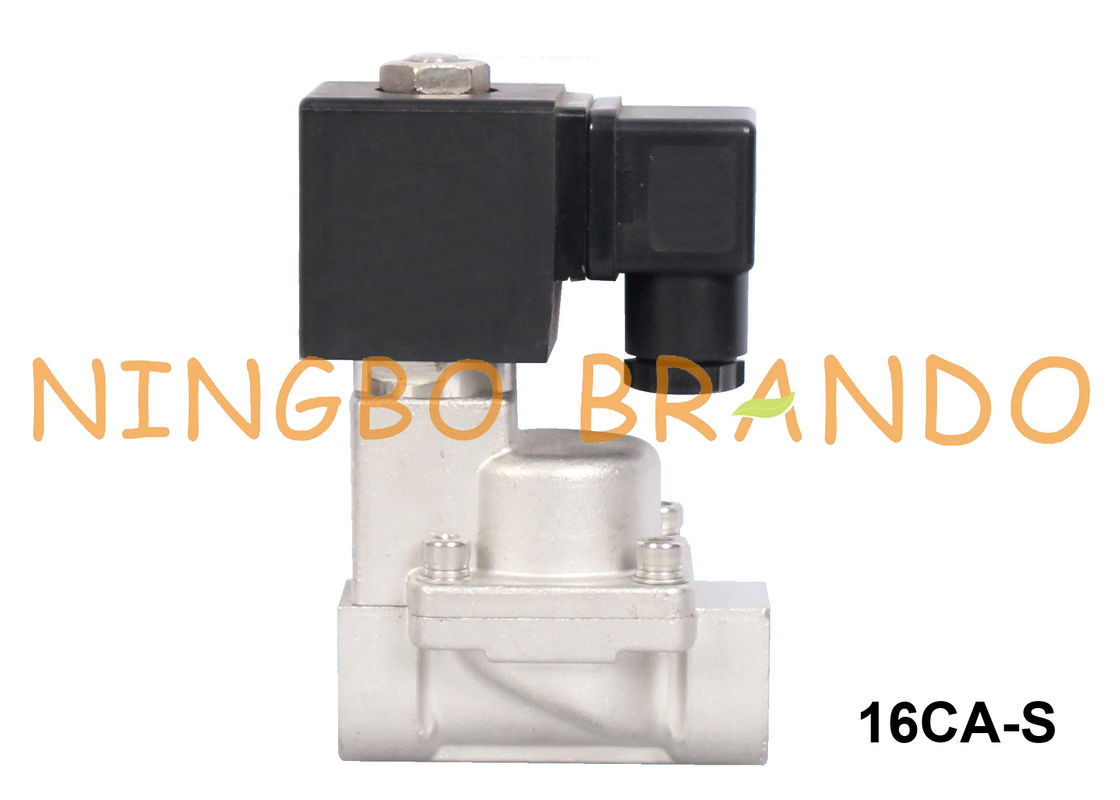 3/8&quot; 1/2” 3/4&quot; 1&quot; válvula de solenoide elétrica 24V normalmente fechado do vapor 220V