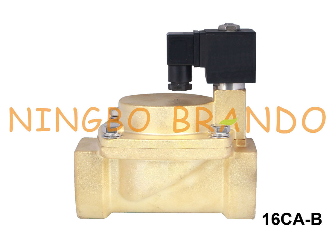Válvula de solenoide de bronze 1 do vapor de água quente 1/4 1 de 1/2 2 polegadas 24V 220V