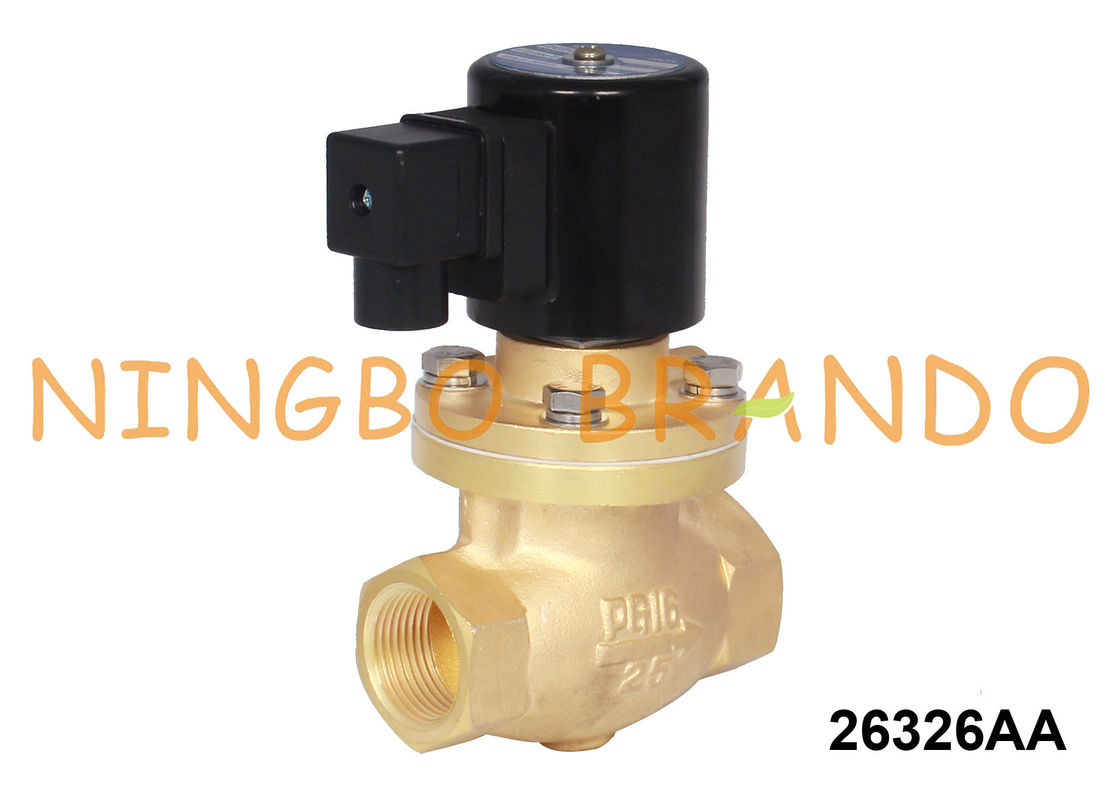 Válvula de solenoide de bronze do vapor e da água quente 1 1/4&quot; 1 1/2” 2&quot; 24V 220V
