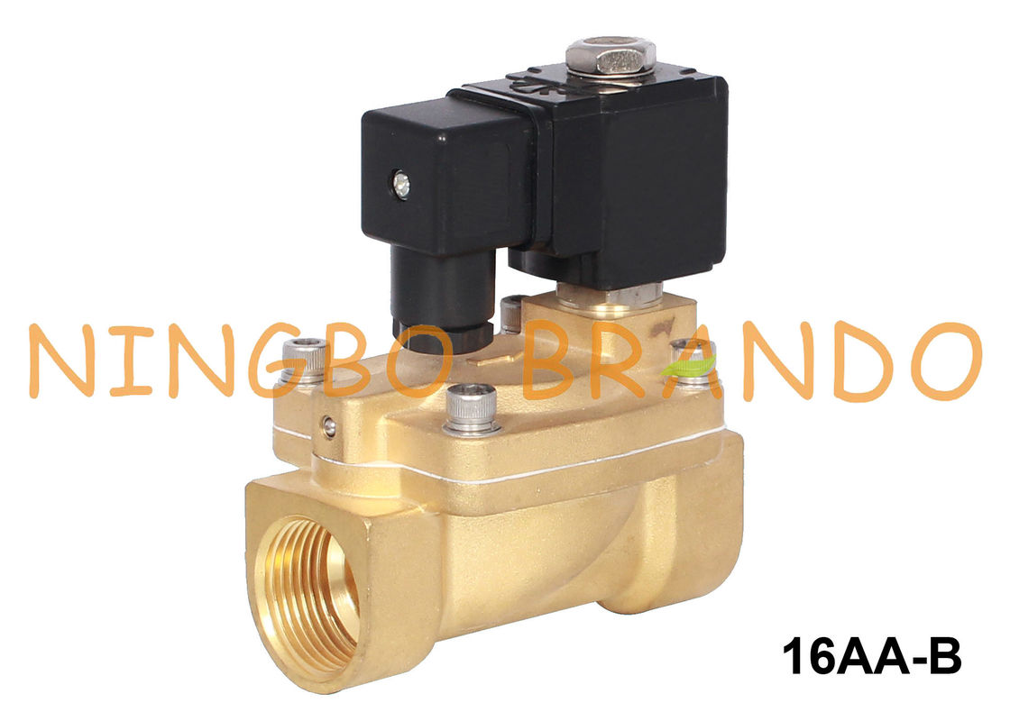 válvula de solenoide de bronze 3/8&quot; 1/2 do diafragma de 24V 220V PTFE” 3/4&quot; 1&quot;