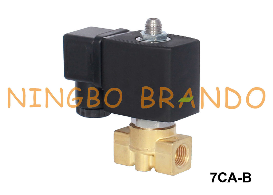 3/2 de válvula de solenoide de bronze da maneira para o ar 1/8&quot; 1/4&quot; da água 12V 24V 110V 220V