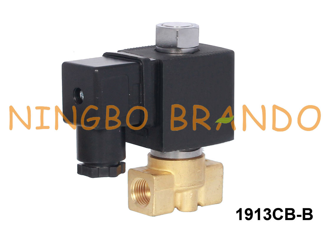 Ar de bronze normalmente aberto 1/4&quot; da água da válvula de solenoide de 2 maneiras 24VDC 220VAC
