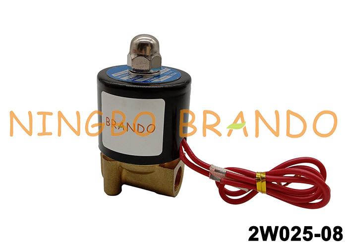 2W025-08 válvula de solenoide de bronze 1/4&quot; da C.C. 12V para o gás de água do ar