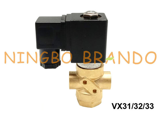 ASCO Type 3 Way Brass Solenoid Valve For Water Air 1/8'' 1/4'' 24V 220V