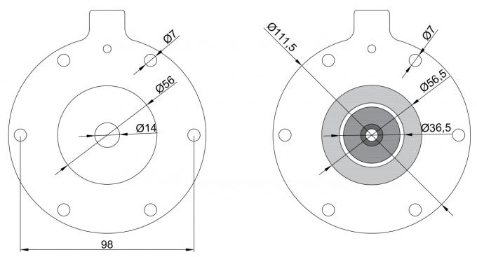 1-1/2 de” tipo dimensão industrial SBFEC de Jet Valve Diaphragm Repair Kit do pulso do filtro da remoção de poeira do saco