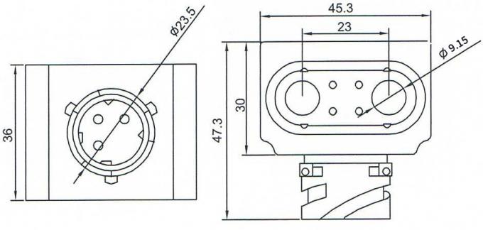 Dimensão da bobina da válvula de solenoide BB09236003: