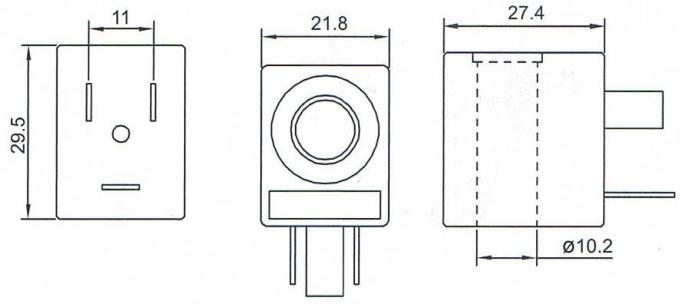 Dimensão da bobina da válvula de solenoide BB10029502: