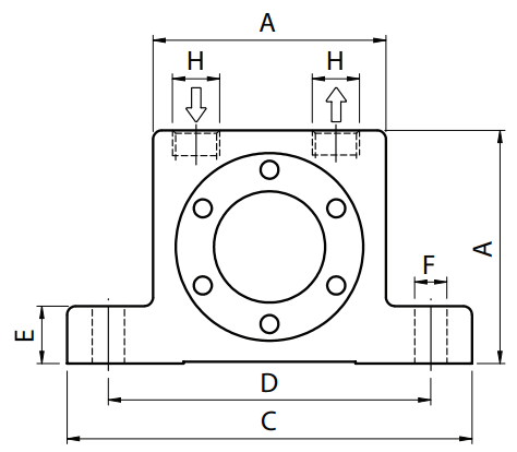 GT40 Vibrator pneumático de turbina de ouro do tipo Findeva para caixote industrial 0