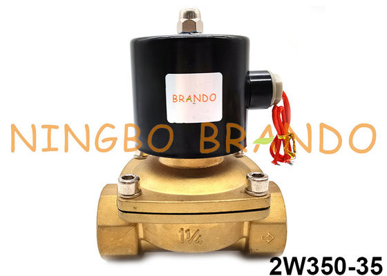 ação direta fechado normal de bronze de válvula de solenoide 2W350-35 para o gás de ar do óleo da água