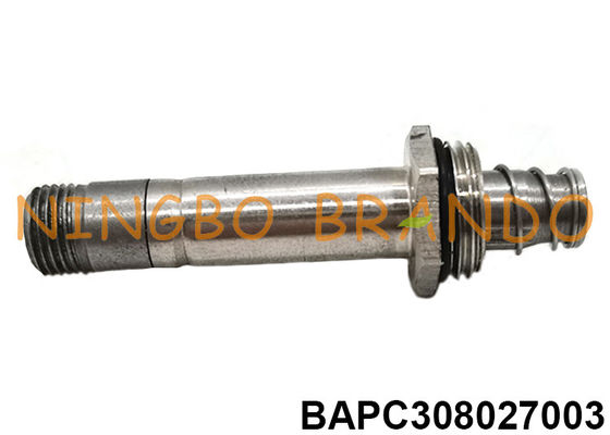Armadura de válvula solenoide pneumática de tubo de aço inoxidável de 3 vias com tubo de êmbolo