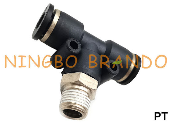 PT-G T de ramificação macho em forma de T Push In Connect conexões de mangueira pneumática