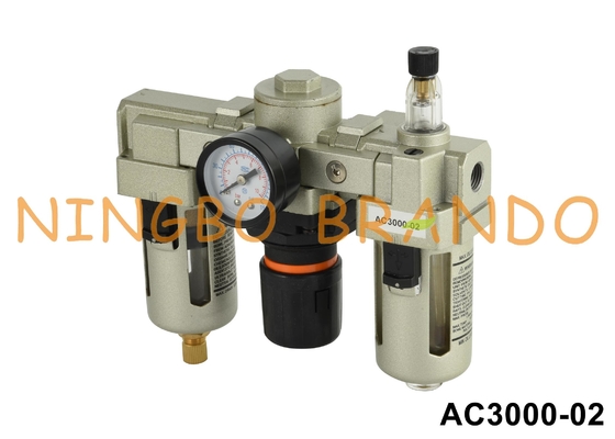 AC3000-02 1/4' SMC Tipo Regulador de filtros pneumáticos Lubrificador Tratamento de fontes de ar