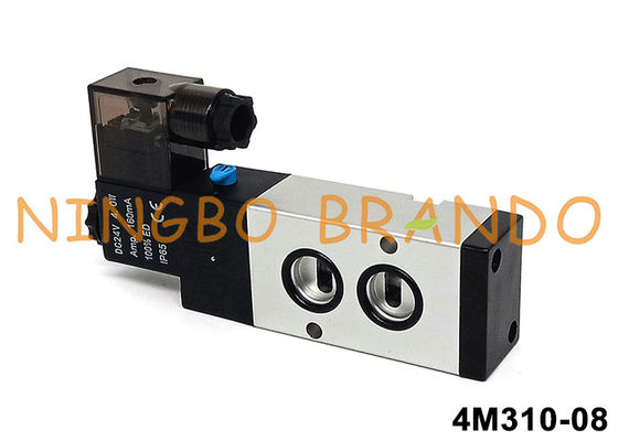 Airtac Tipo 4M310-08 Namur Piloto válvula solenoide 5/2 Way 24V 220V