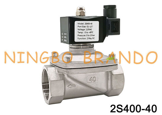 Válvula de controle de fluido 2S série 2S400-40 1,5'' normalmente fechada