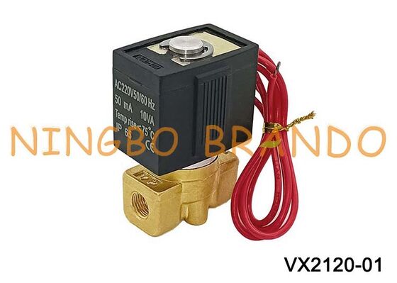 Tipo válvula solenóide de 2 vias de operação direta VX2120-01 de SMC 1/8" AC220V DC24V