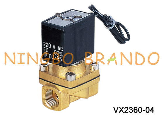 VX2360-04 1/2 '' Válvula solenóide de latão tipo SMC para água e ar 220V 110V 24V