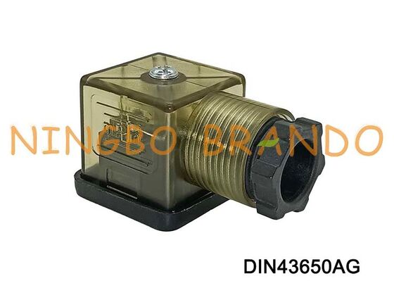 Tipo de nylon A do RUÍDO 43650 do conector 18mm MPM Brown da bobina da válvula solenóide DIN43650A