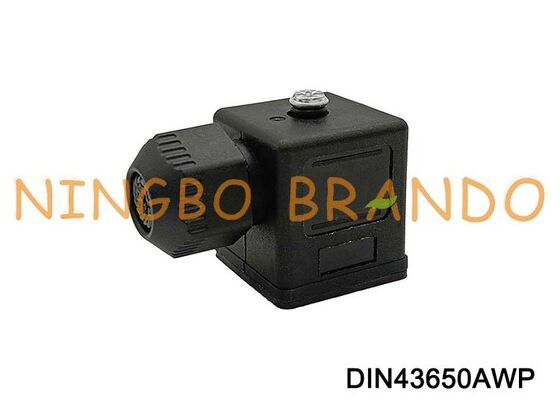 Conector impermeável IP67 da bobina da válvula solenóide DIN43650A