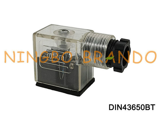 Tipo transparente B do RUÍDO 43650 do conector 11mm da bobina da válvula solenóide DIN43650B