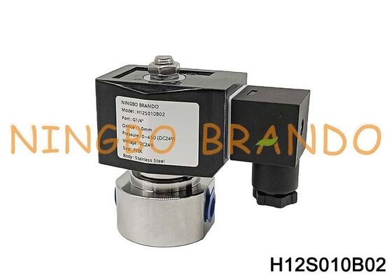 Válvula solenóide de aço inoxidável de alta pressão de 500 bar 1/4 ''220V 110V 24V 12V