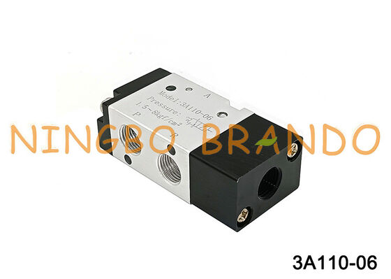 Válvula de controle pneumático tipo AIRTAC 3A110-06-NO/3A110-06NO