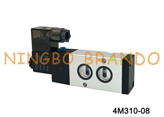 AirTAC Tipo 4M310-08 Válvula Solenóide Válvula de Controle Direcional Pneumática de 5/2 Vias