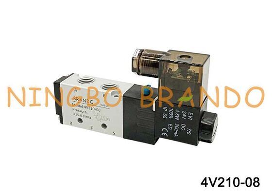 Válvula Solenóide Pneumática Airtac Tipo 4V210-08 5/2 Vias