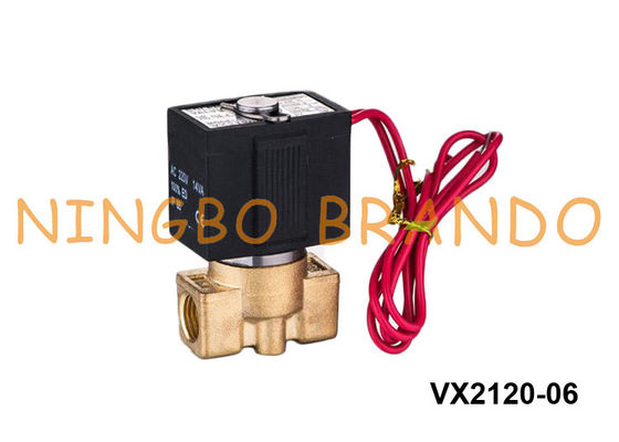 Tipo válvula de SMC de solenoide de bronze para a água 1/8